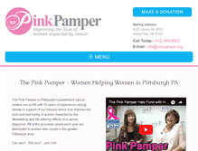 Tablet Screenshot of pinkpamper.org